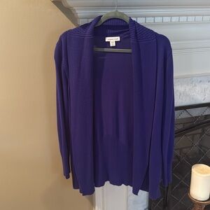 Coldwater Creek M Purple Cardigan